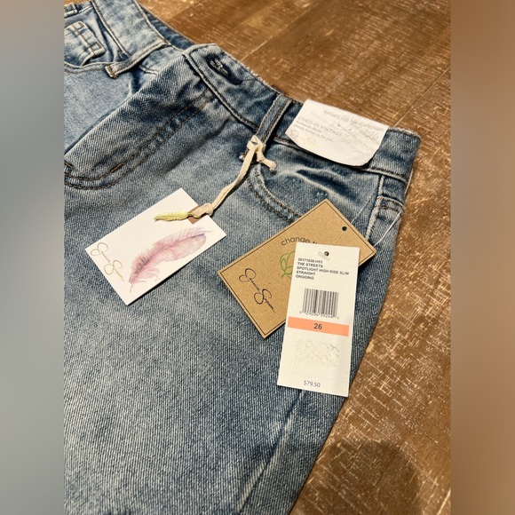 Jessica Simpson Spotlight High Rise Slim Straight Jeans - Picture 3 of 10